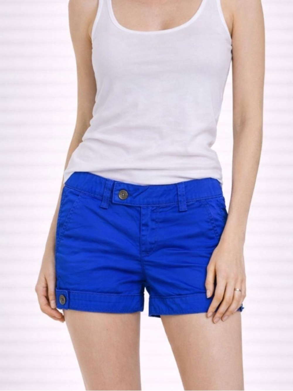 Blue short shorts